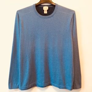 Jos. A. Bank Cashmere Cotton Blend Sweater Blue XL